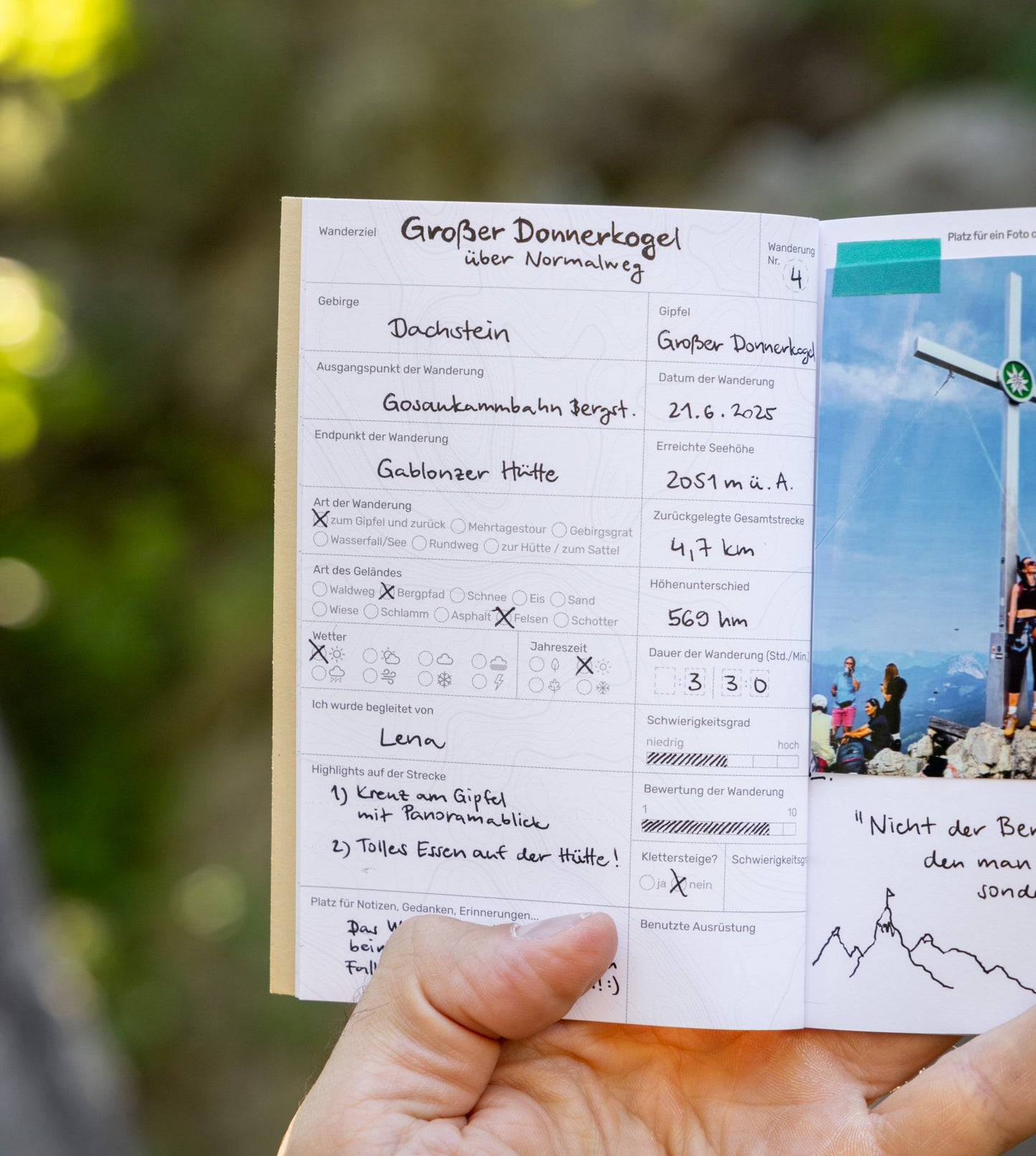 Wandertagebuch