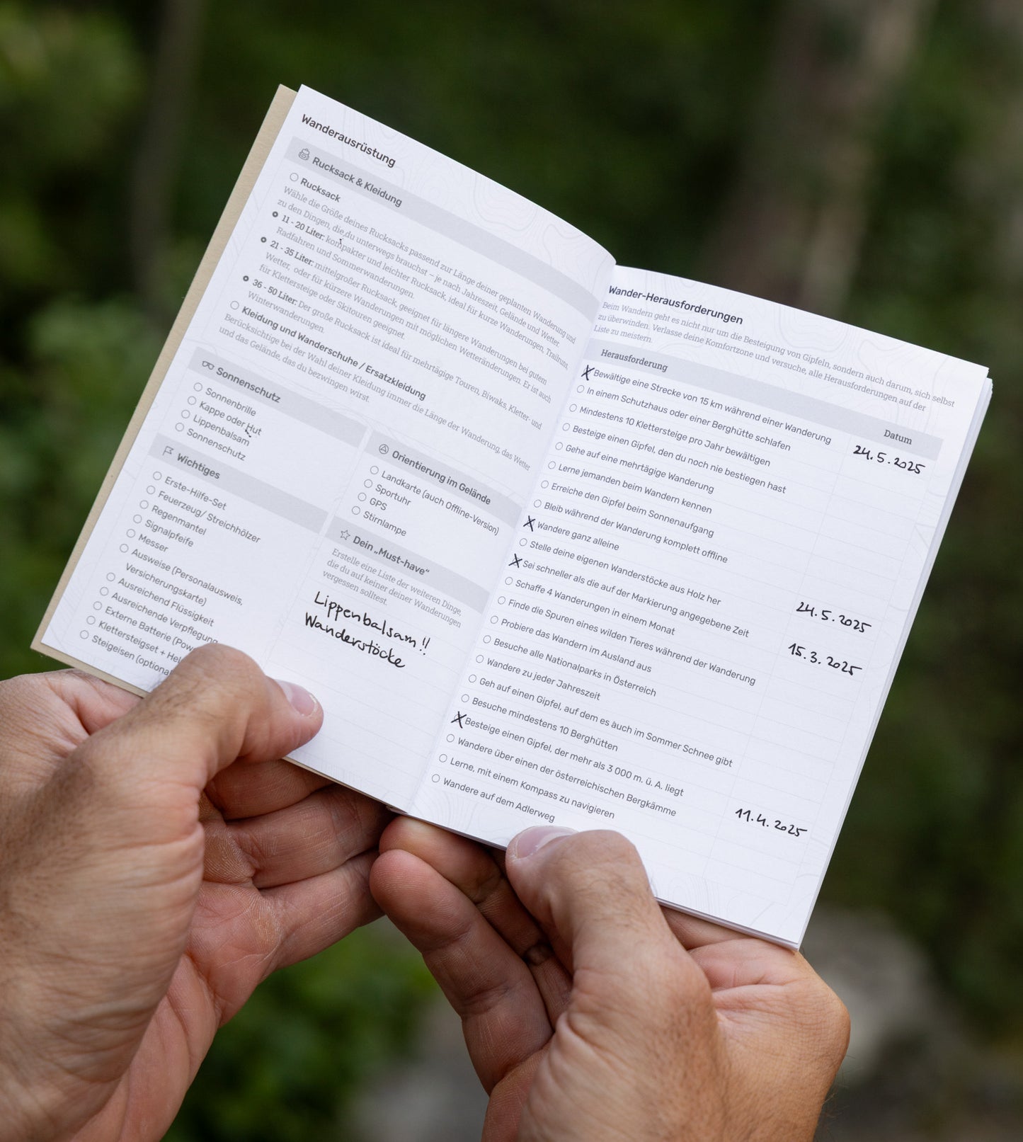 Wandertagebuch